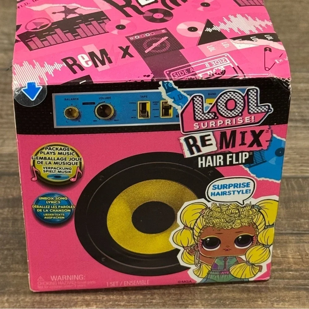 New LOL Surprise REMIX Hair Flips 1 Big Sister Doll Music Record Present OMG